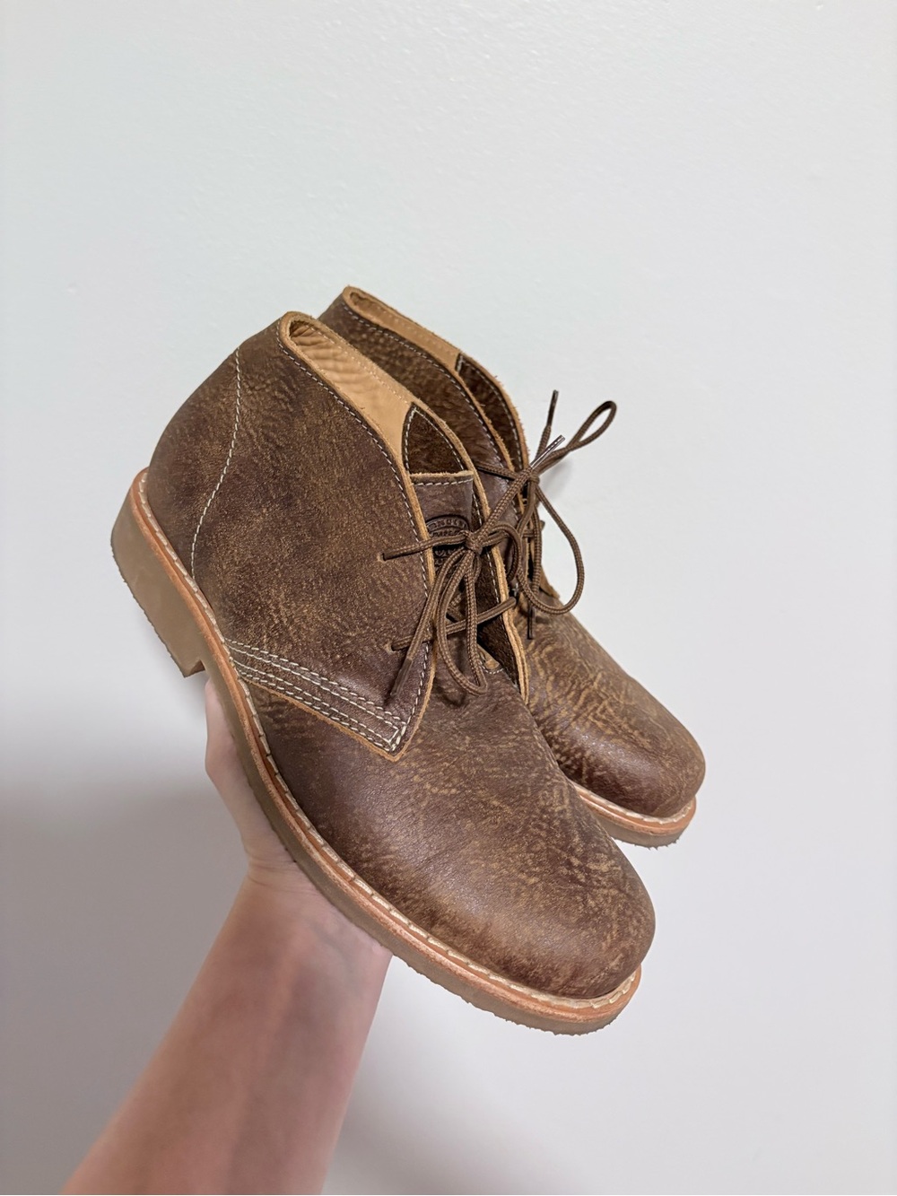 Woman’s Brown Lace-Up Desert Boots size 8.5